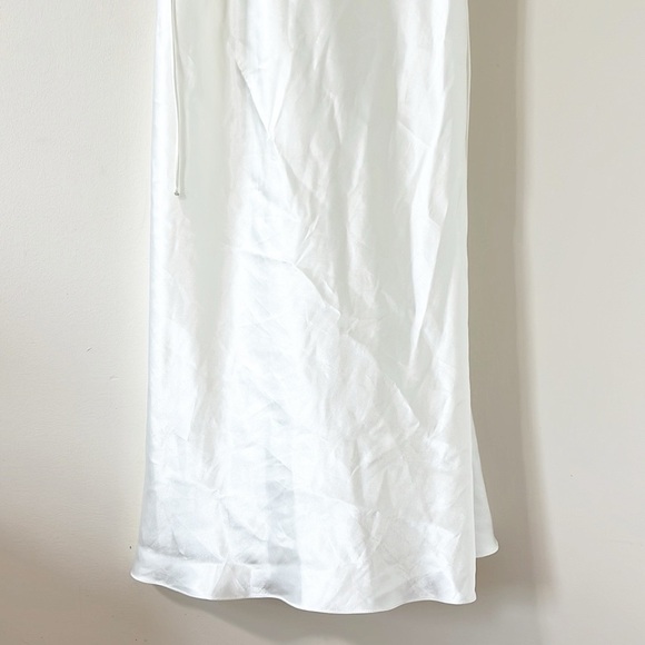 Flora Nikrooz Vintage Ivory Lace Satin Midi Dress Size Large - Picture 3 of 7